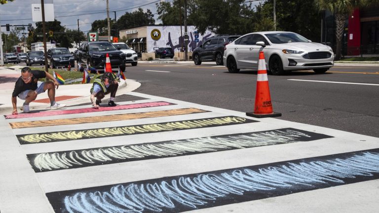 Orlando officials condemn Florida’s removal of rainbow crosswalk near Pulse nightclub shooting site