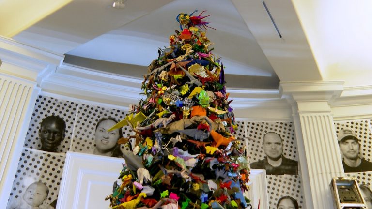 Origami Holiday Tree returns to Manhattan’s American Museum of Natural History