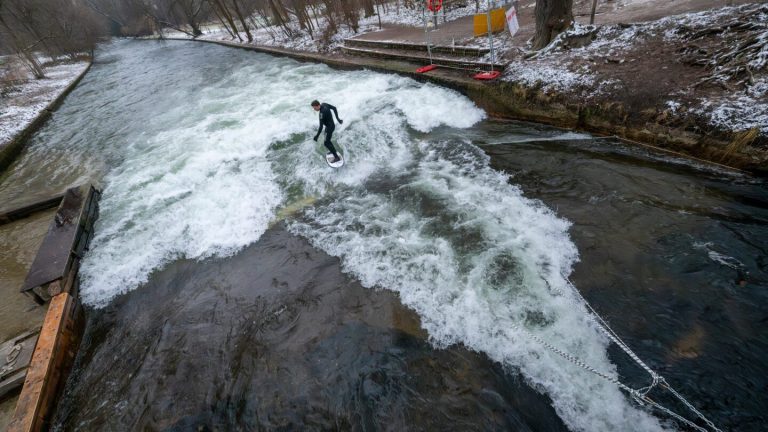 Debate over surfing in German park gets gnarly after city removes wave-creating device